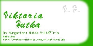 viktoria hutka business card